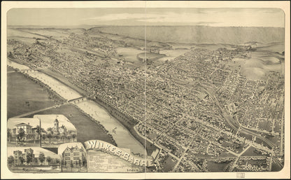 Barre, Pennsylvania 1889 by Relic Map Company