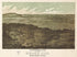 Chattanooga, Tennessee As Seen from Bragg Hill, Missionary Ridge 1887 by Relic Map Company