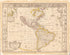 America With Those Known Parts In That Unknowne Worlde Both People and Manner of Buildings 1626 by Relic Map Company