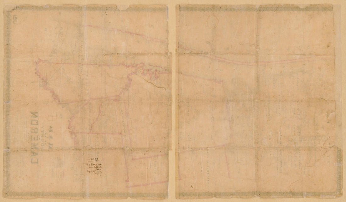 This old map of Map of the County of Cameron, Texas from 1884 was created by Tex. County Surveyor Cameron Co., J. J. Cocke in 1884