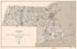 Road Map of Massachusetts in 1922 by Relic Map Company