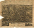 View of Greenfield, Massachusetts 1877 by Relic Map Company