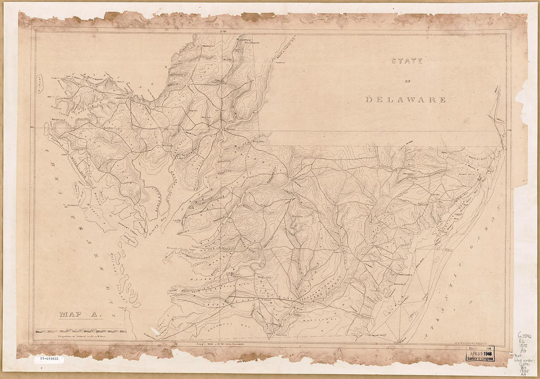 This old map of Map A from 1835 was created by J. H. (John Henry) [Alexander, A. Schwanecker in 1835