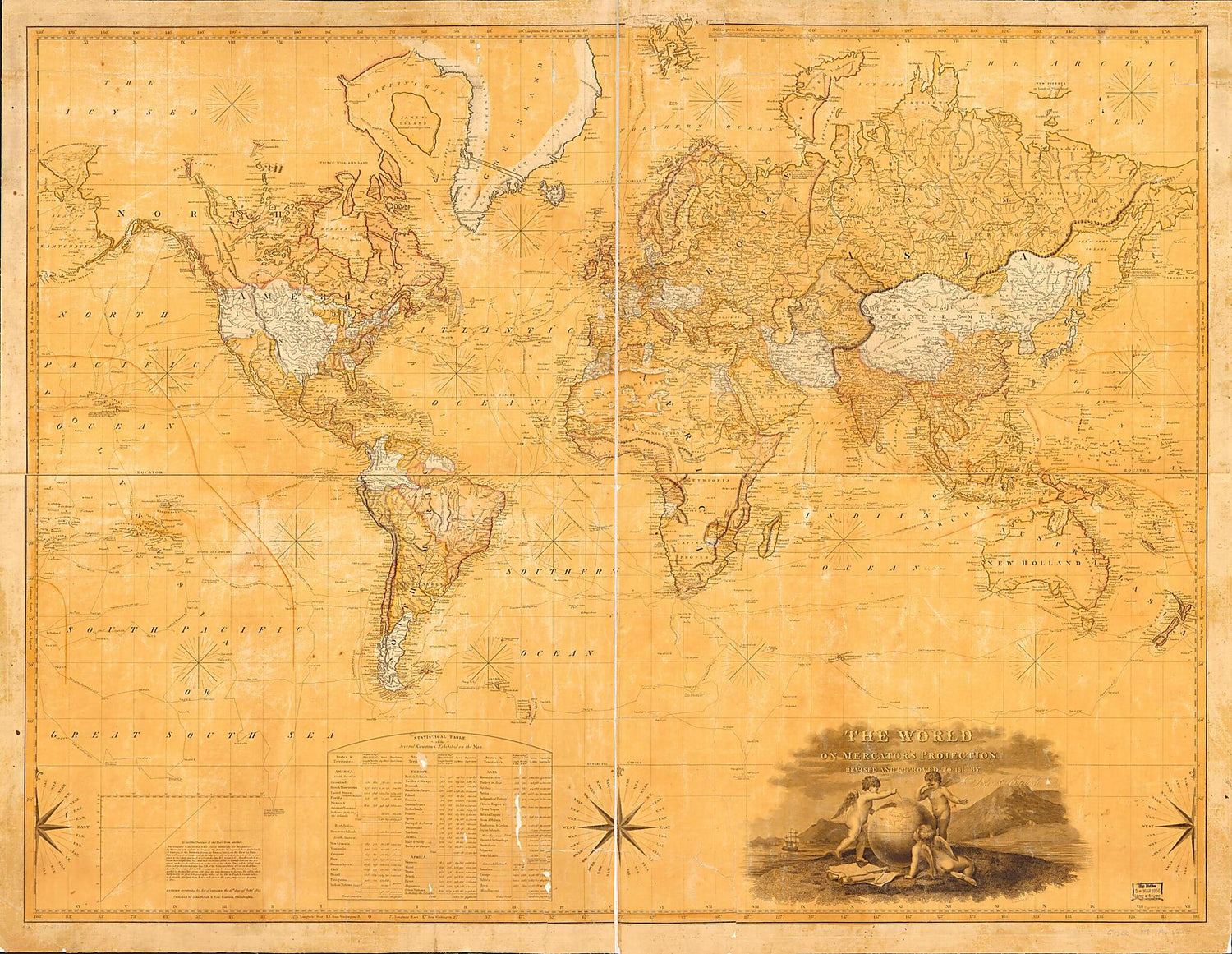 This old map of The World On Mercator&