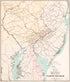 Map Showing the Locations of Meetings Within the Limits of Philadelphia Yearly Meeting in 1897 by Relic Map Company