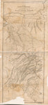 Map of the Country Embracing the Several Routes Examined With a View to a National Road from Washington to Buffalo 1827 by Relic Map Company