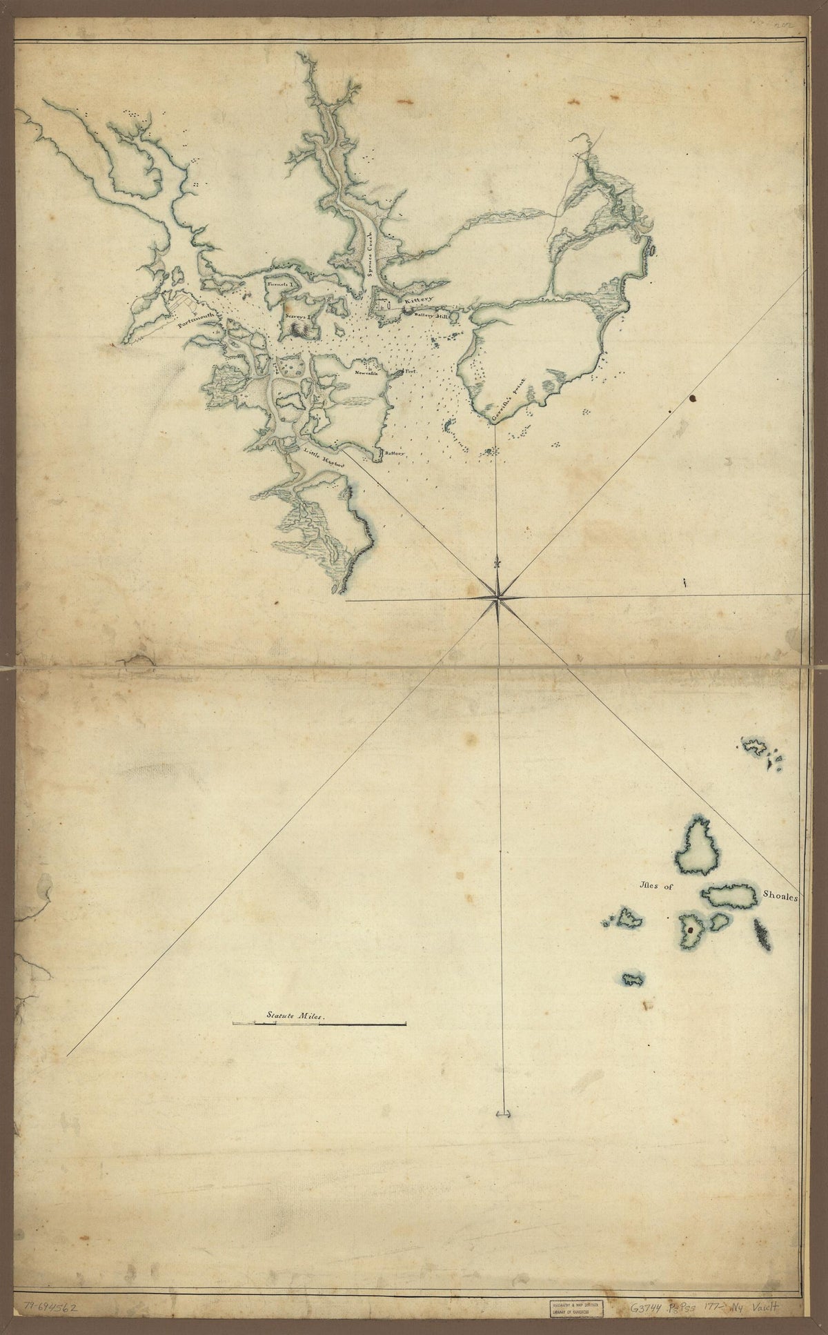 New Hampshire 1770 by Relic Map Company