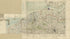 Map of World War I Battle Positions In the Bruges Region, Belgium 1914 by Relic Map Company