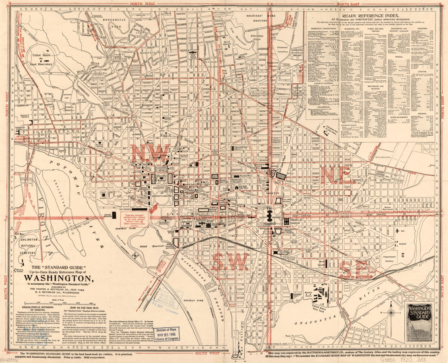 This old map of To-date Ready Reference Map of Washington : to Accompany the Washington Standard Guide from 1920 was created by  B.S. Reynolds Co,  Foster &amp; Reynolds Co,  Northrup Company in 1920