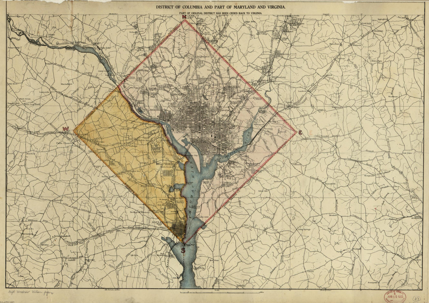 This old map of District of Columbia and Part of Maryland and Virginia : from 1915 was created by  in 1915