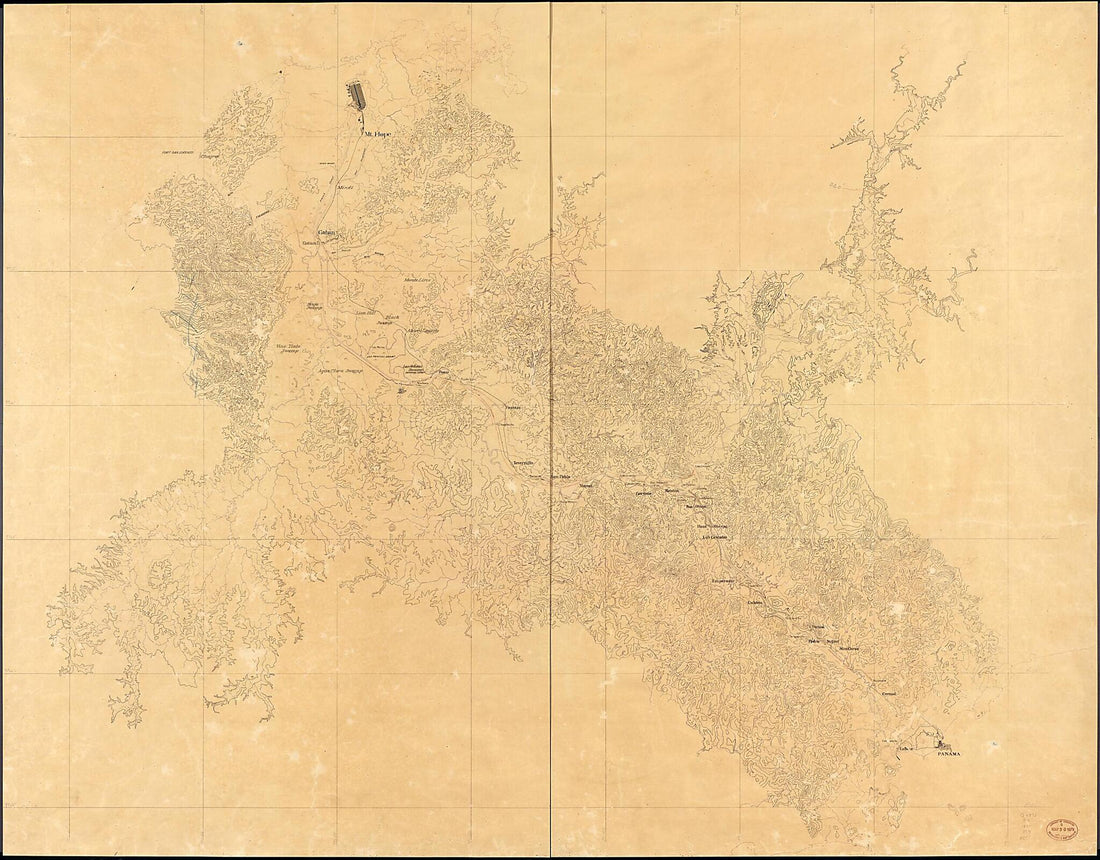 This old map of Map of the Canal Route at the Beginning of American Occupation from 1890 was created by  in 1890