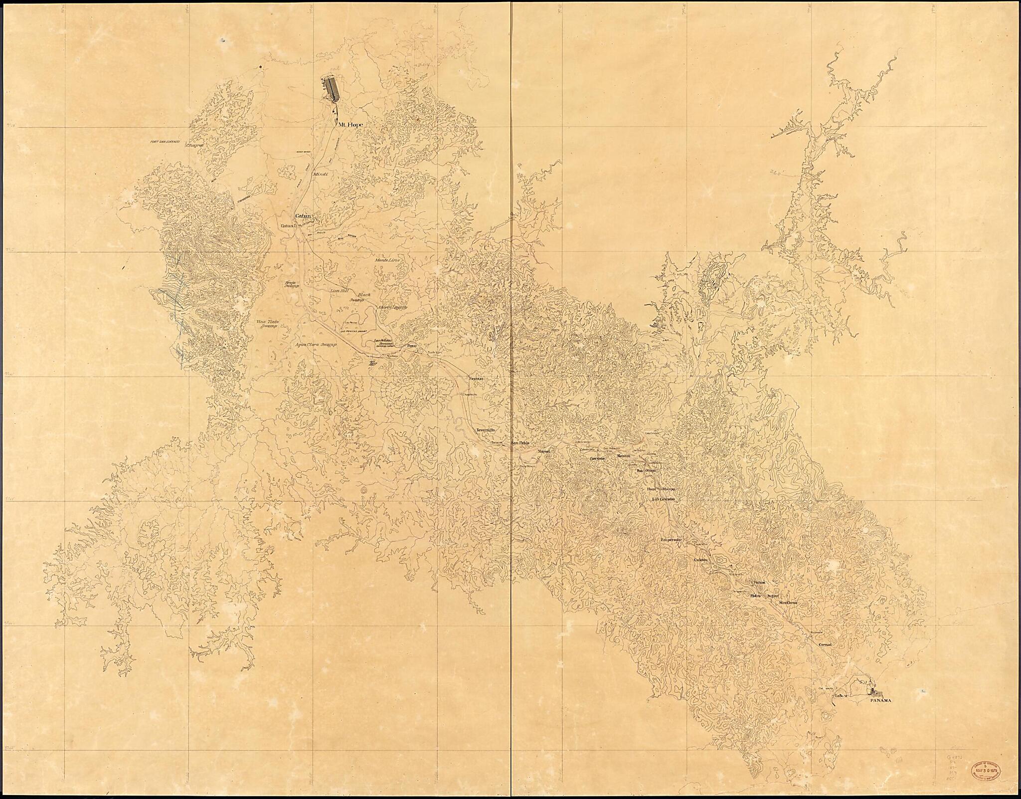 This old map of Map of the Canal Route at the Beginning of American Occupation from 1890 was created by  in 1890