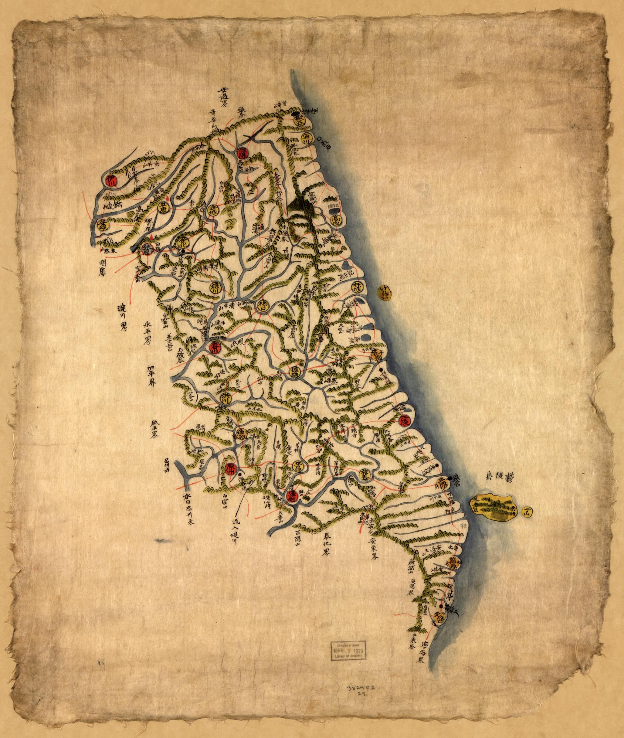 Tongguk Chido 1760 by Relic Map Company