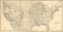 Map of the United States and Territories, Showing the Extent of Public Surveys and Other Details 1868 by Relic Map Company