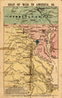 Seat of War In America, 6d 1863 by Relic Map Company