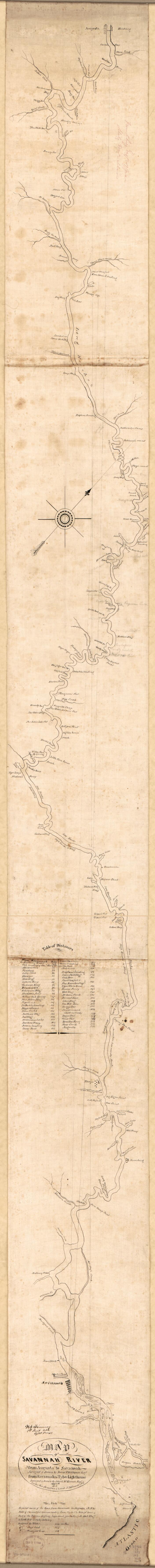 This old map of Map of Savannah River from 1853 was created by N. S. Finney, Jeremy Francis Gilmer, David F. Hillhouse, John R. McKinnon, O. M. (Orlando Metcalfe) Poe in 1853