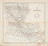 Map of Louisiana in 1865 by Relic Map Company
