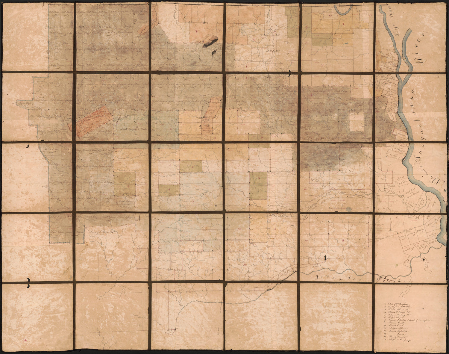 This old map of Land Ownership Map of the William Bingham Estate and Lands of Adjacent Holders In Bradford and Tioga Counties, Pennsylvania from 1793 was created by John Adlum, William Bingham in 1793