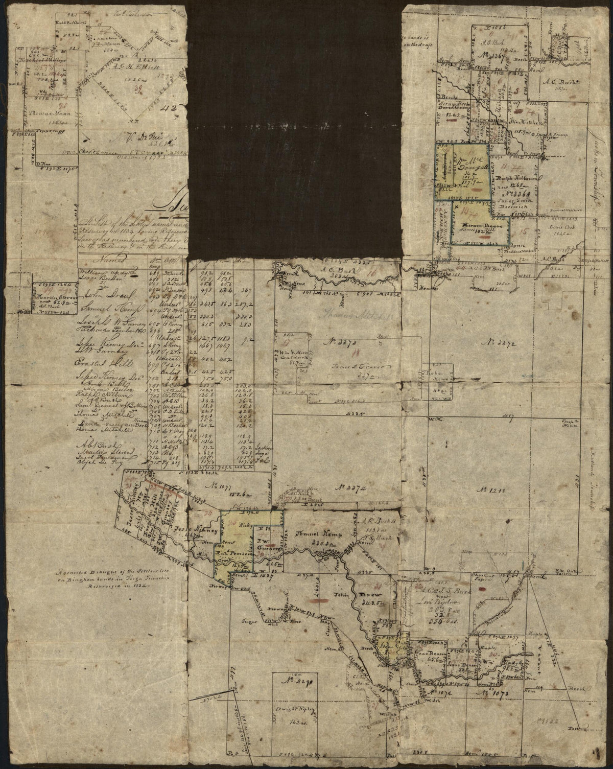 Tioga, New Nos 1834 by Relic Map Company