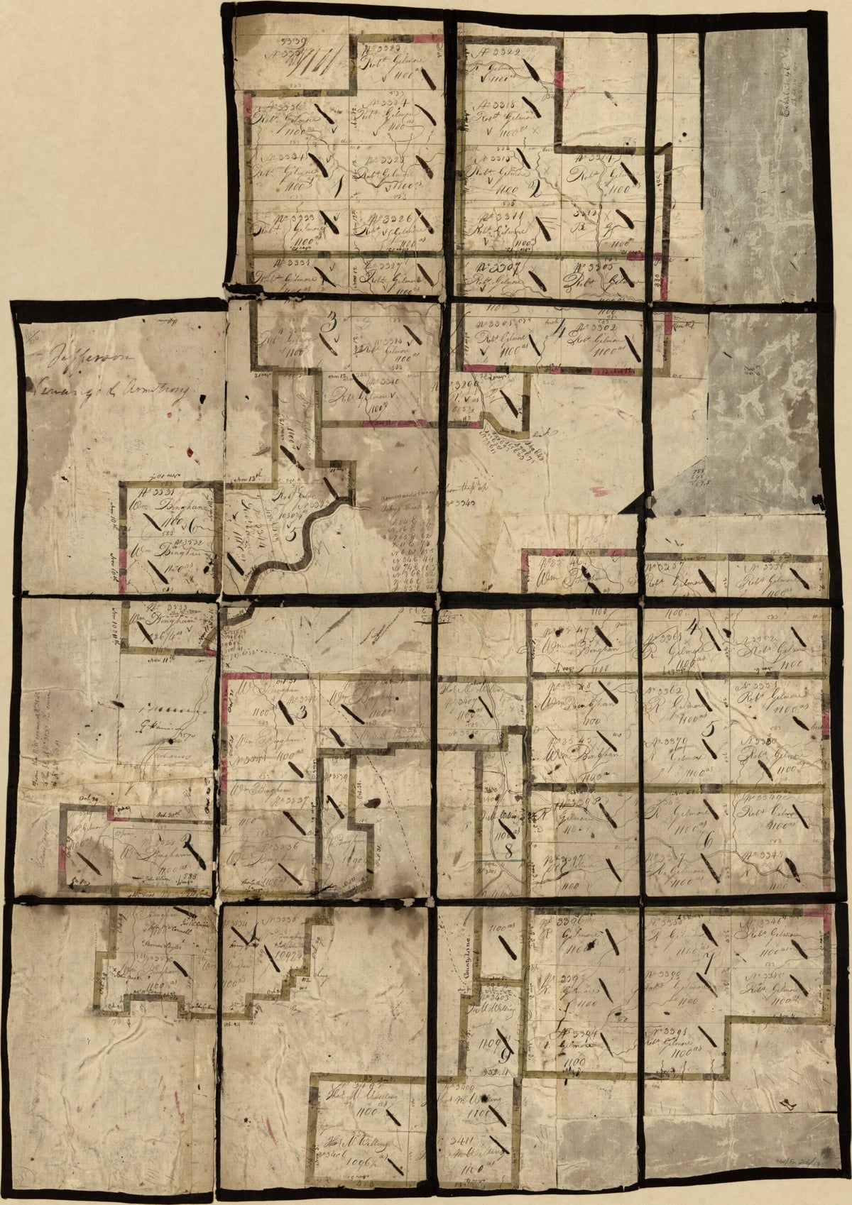 Jefferson, Venango &amp; Armstrong 1790 by Relic Map Company
