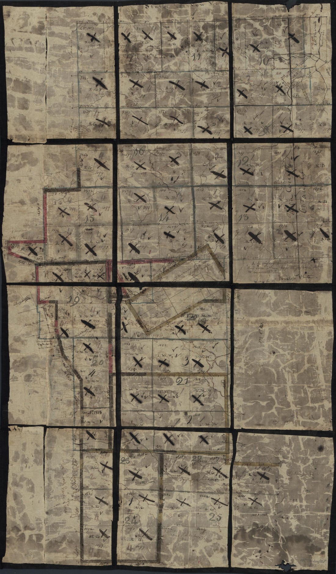 This old map of W. Suq.? Cr., Bradford Co from 1790 was created by John Adlum, William Bingham in 1790