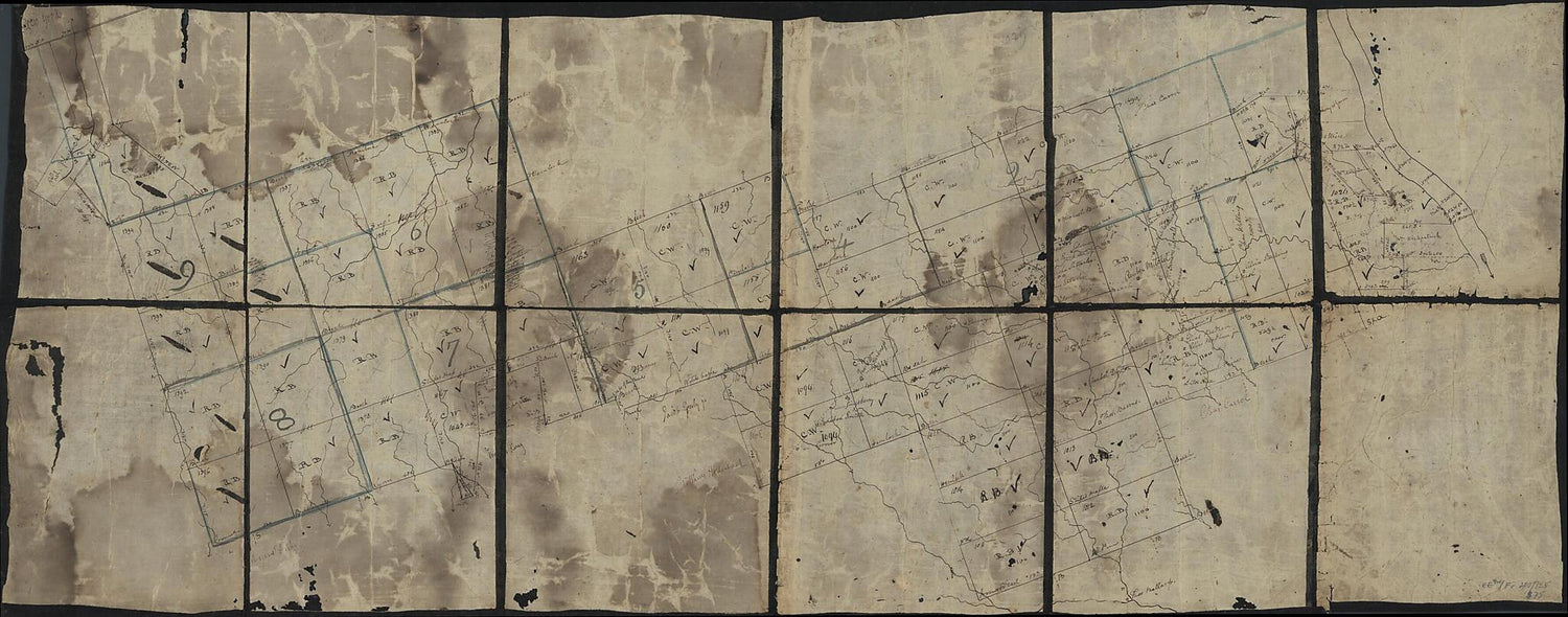 This old map of E. Sugar Creek, Bradford Co from 1790 was created by John Adlum, William Bingham in 1790