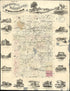 Map of Iroquois and Kankakee Counties 1860 by Relic Map Company