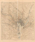 Washington and Vicinity, Maryland, District of Columbia, Virginia 1917 by Relic Map Company