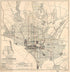 Statistical Map No. 10 Showing the Location of Street Railways, City of Washington 1892 by Relic Map Company