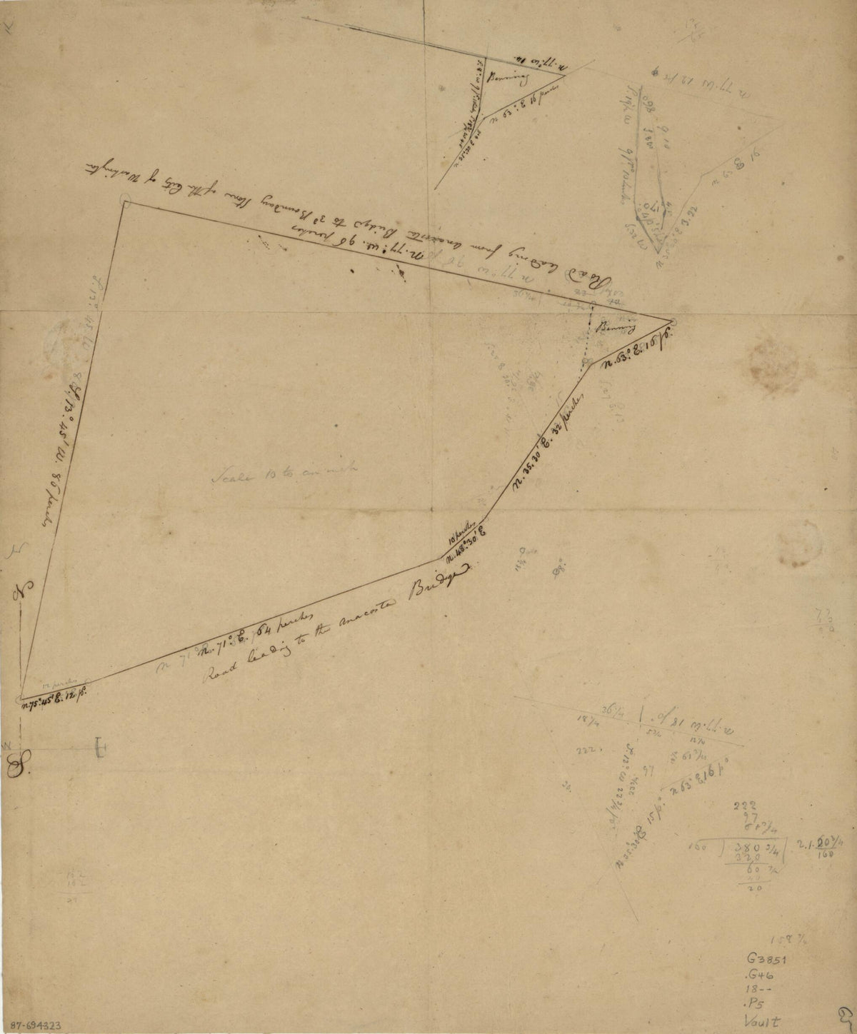 Plat of Land Lying Between Road to Benning&