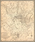 Map of the District of Columbia and Vicinity Showing the Principal Points of Interest Including the Present Condition of the Defenses of Washington 1892 by Relic Map Company