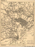 Map of Fortifications and Defenses of Washington 1865 by Relic Map Company