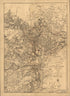 Extract of Military Map of N.E. Virginia Showing Forts and Roads 1865 by Relic Map Company