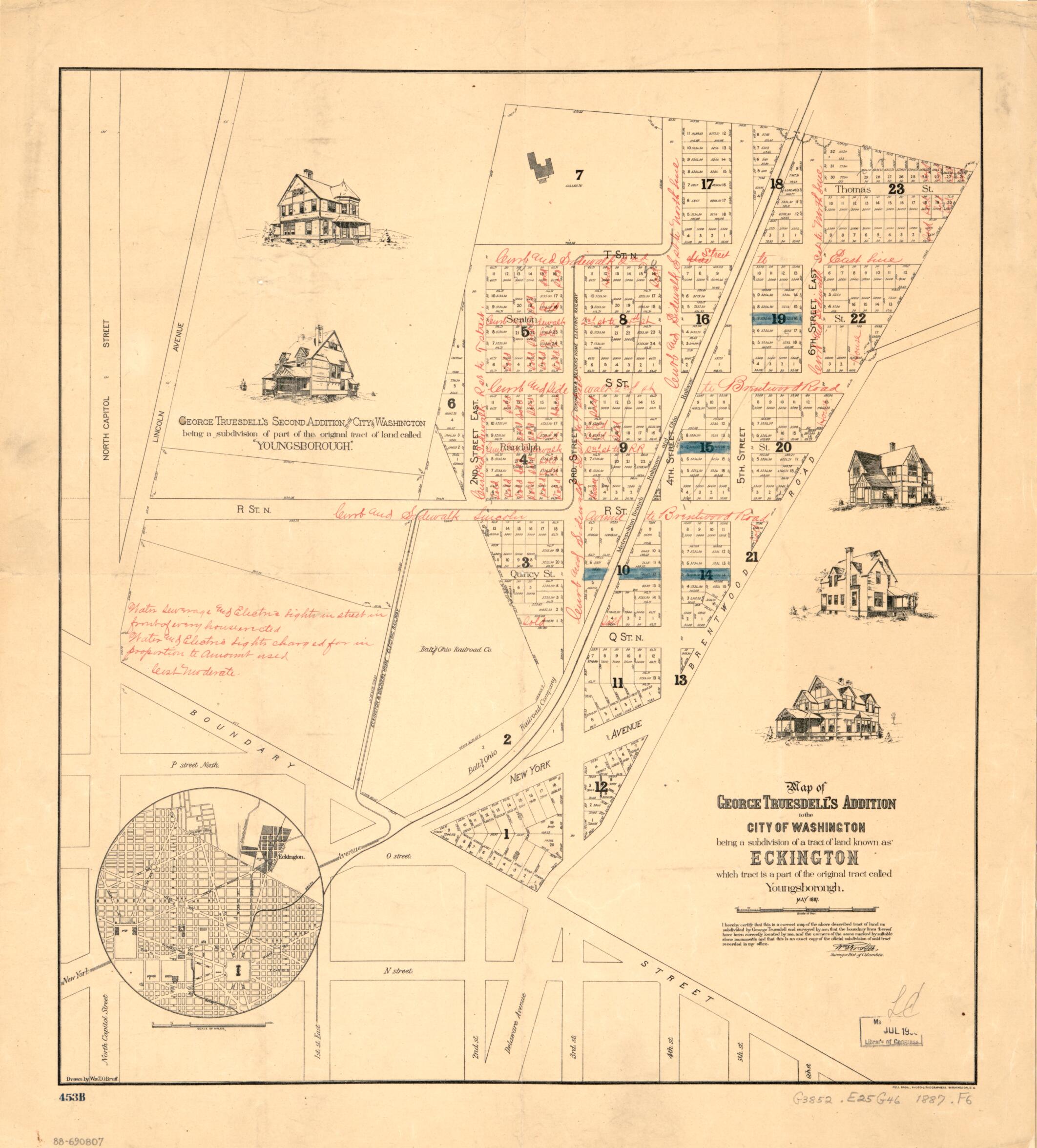 This old map of Map of George Truesdell&