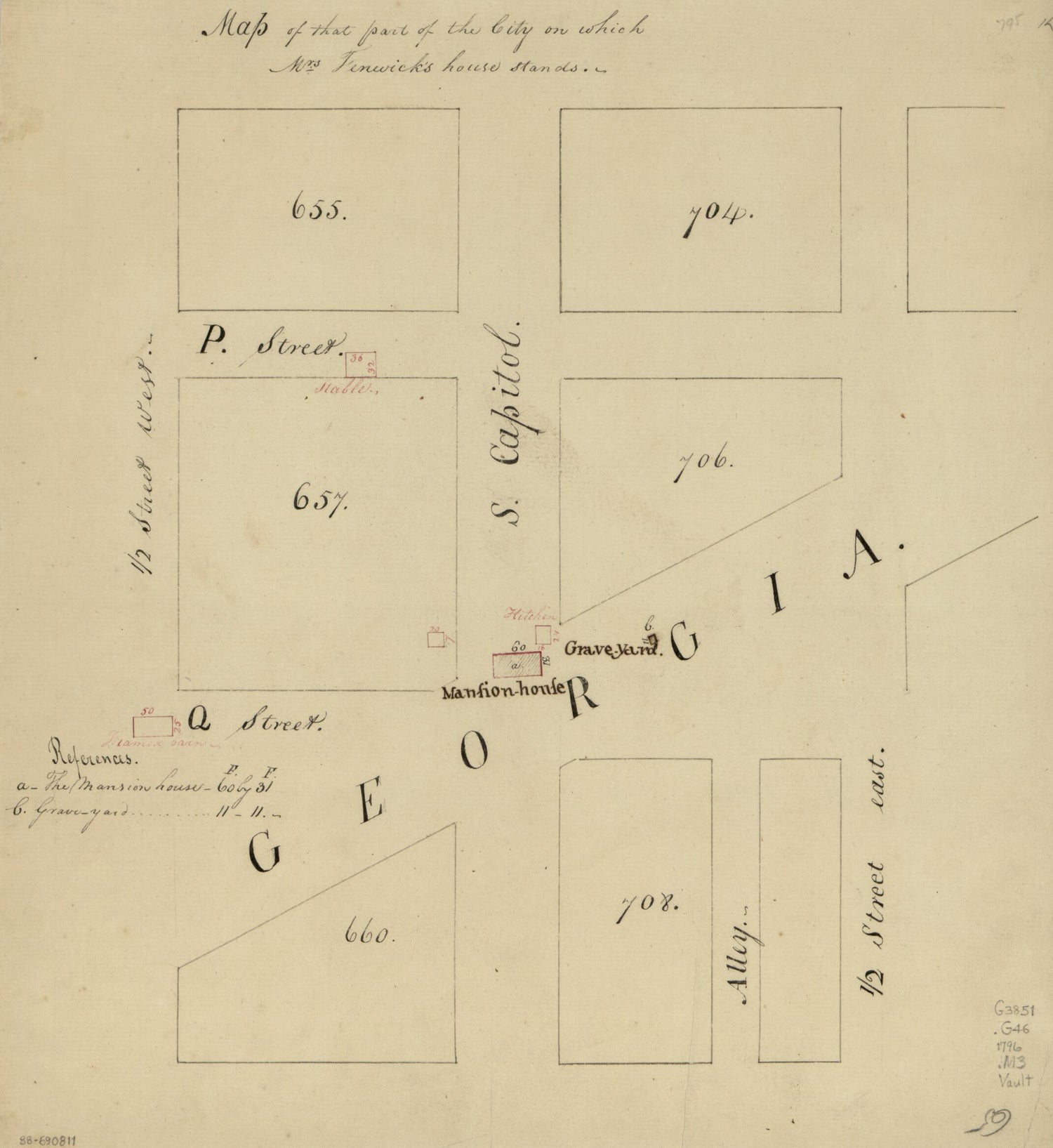 This old map of Map of That Part of the City On Which Mrs. Fenwick&