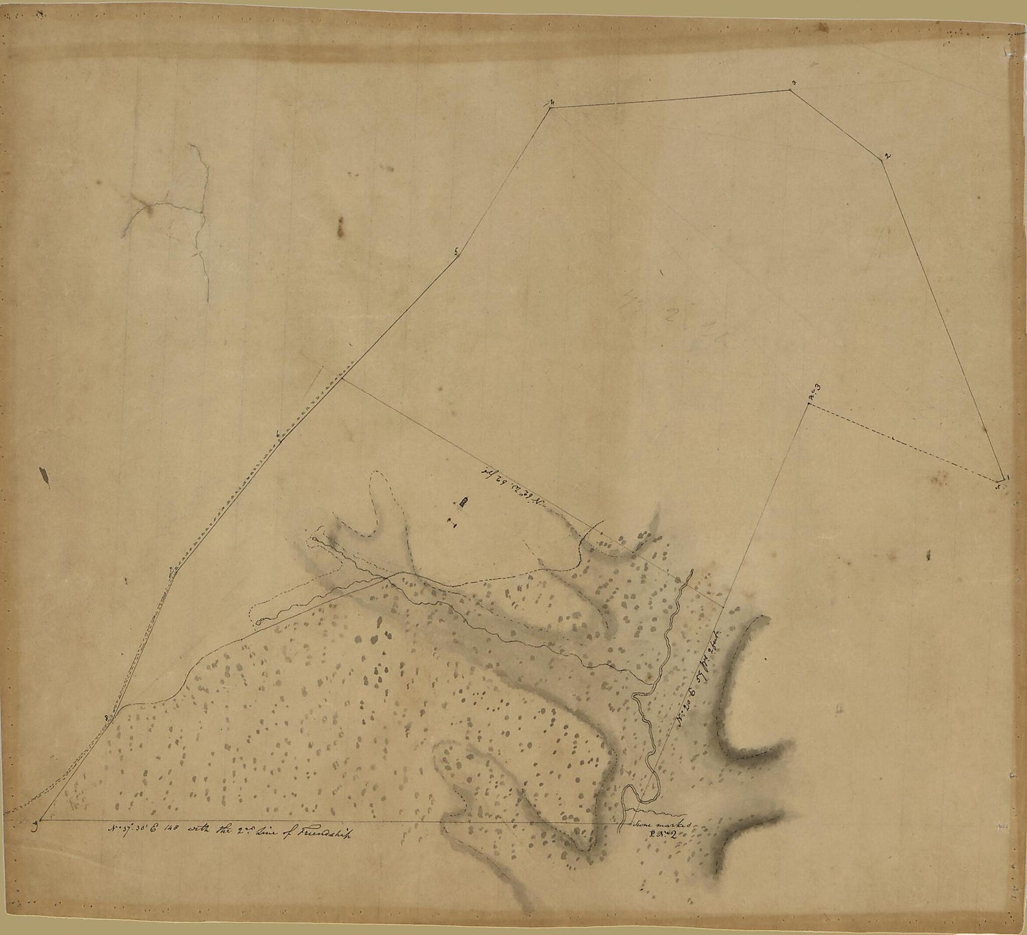 This old map of Survey Map of Friendship Tract, Washington D.C. from 1800 was created by  Association of the Oldest Inhabitants of the District of Columbia, Henry C. Gauss in 1800