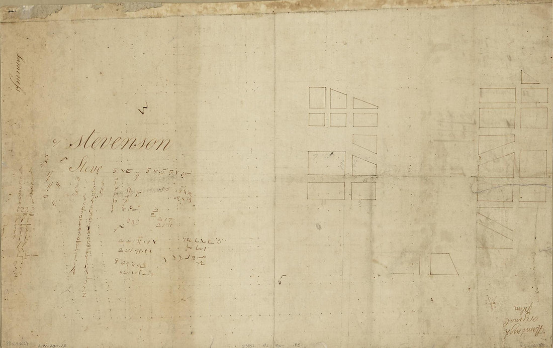 This old map of Plan of Hamburg, Later Part of Washington D.C. from 1800 was created by  in 1800