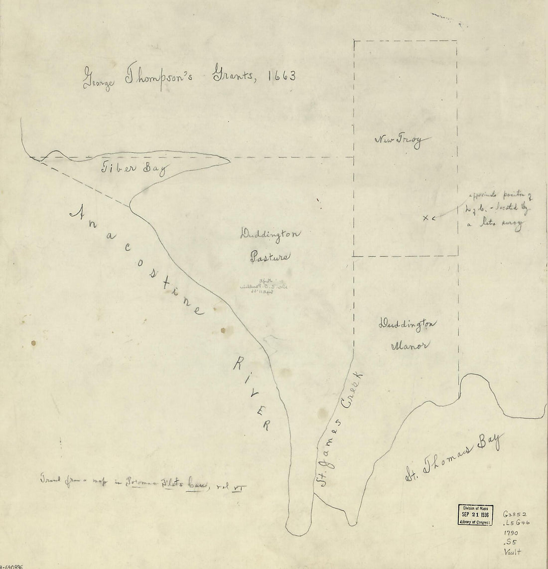 This old map of Landholdings from 1790 was created by  in 1790