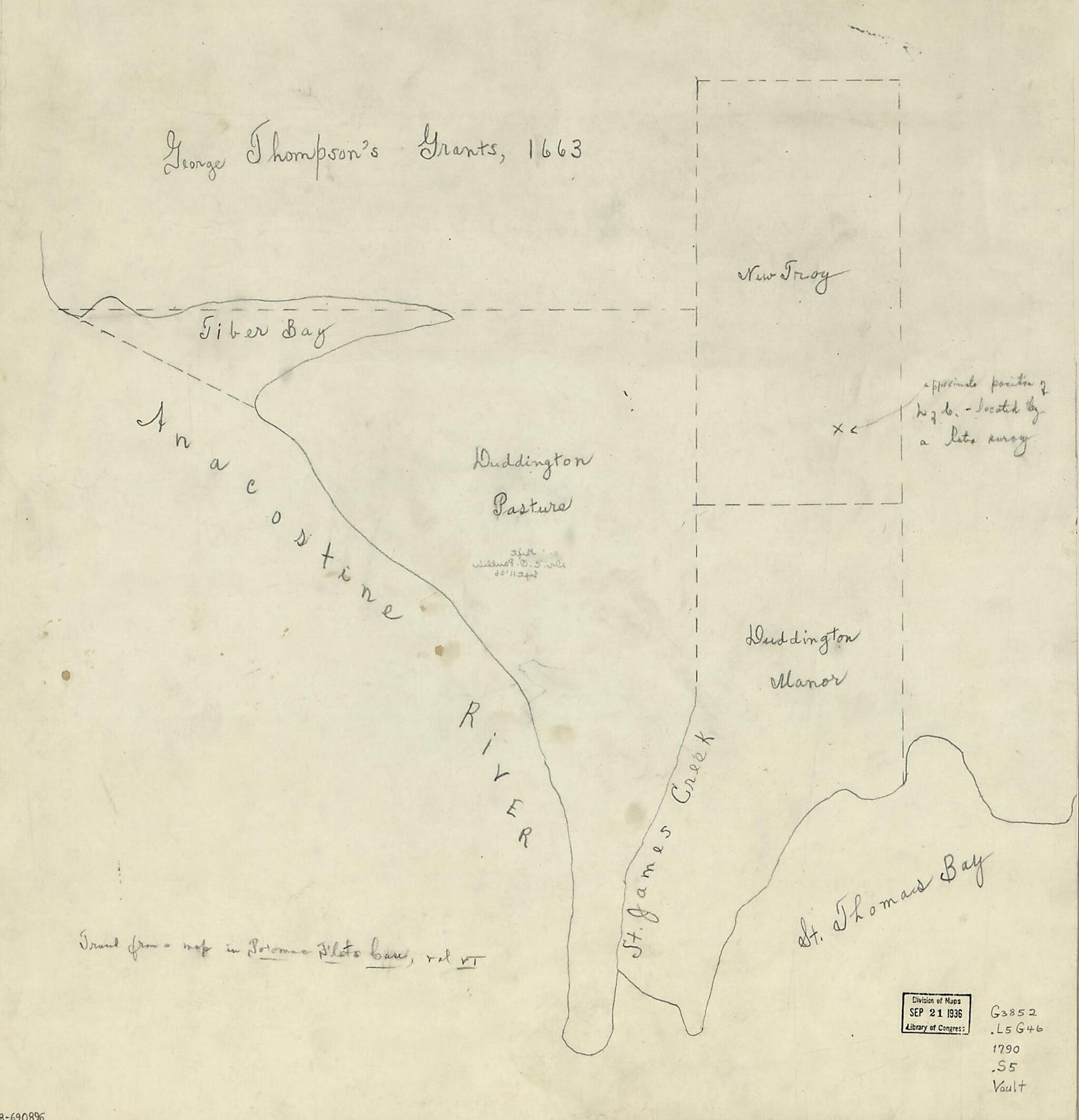 This old map of Landholdings from 1790 was created by  in 1790