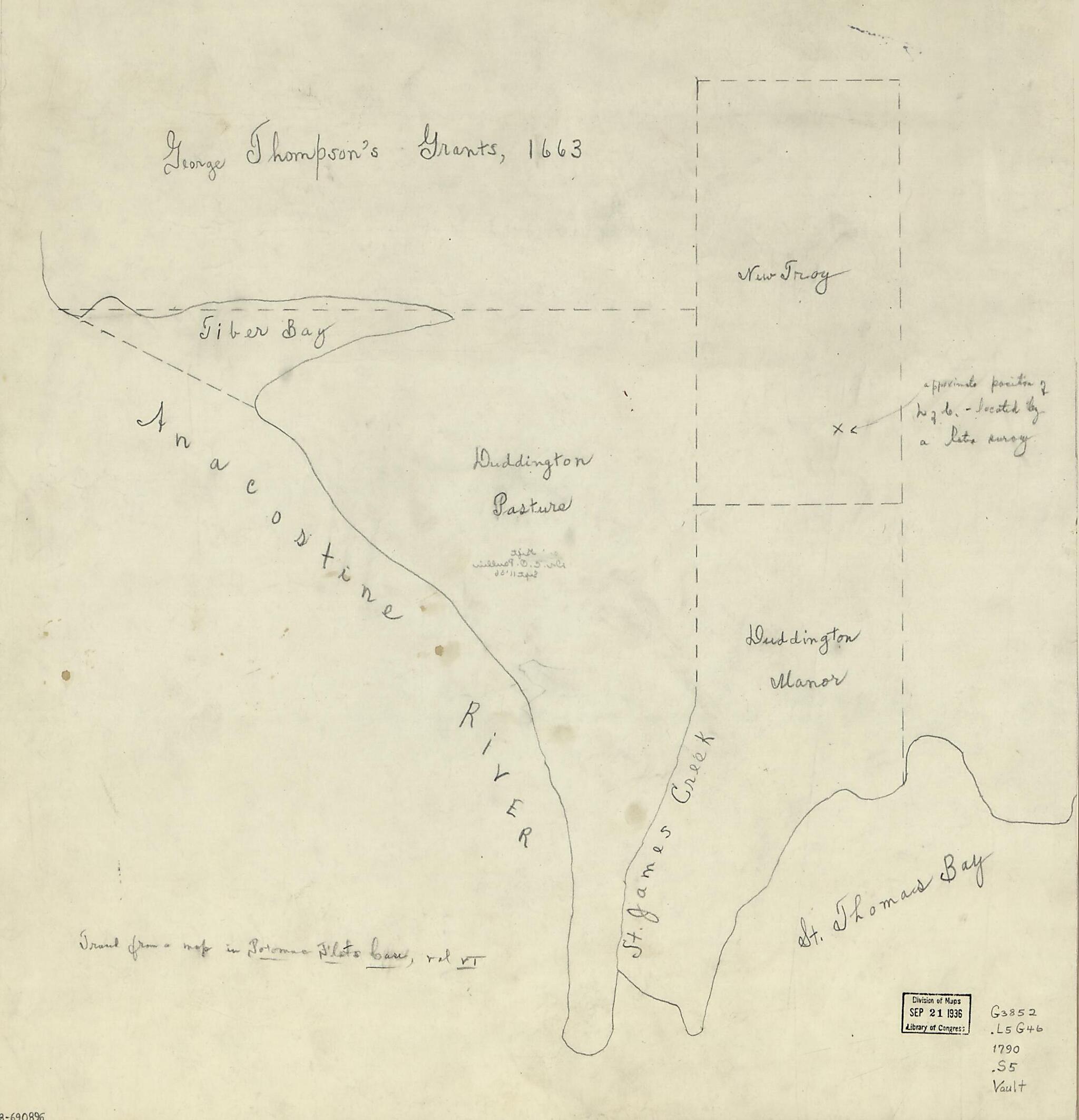 This old map of Landholdings from 1790 was created by  in 1790