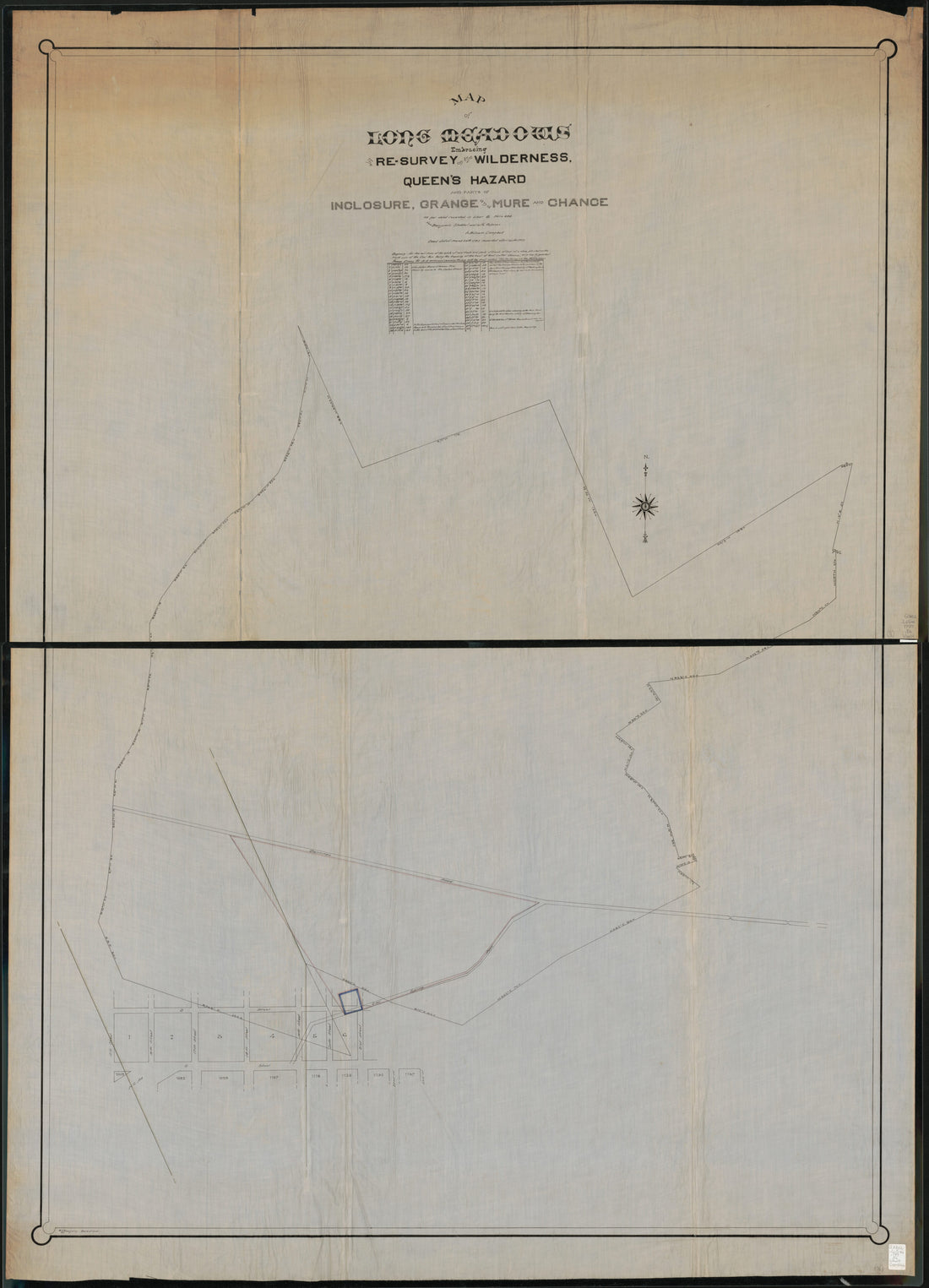 This old map of Survey of the Wilderness, Queen&