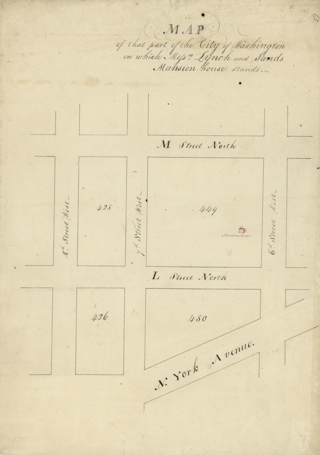 This old map of House Stands from 1796 was created by N. (Nicholas) King in 1796