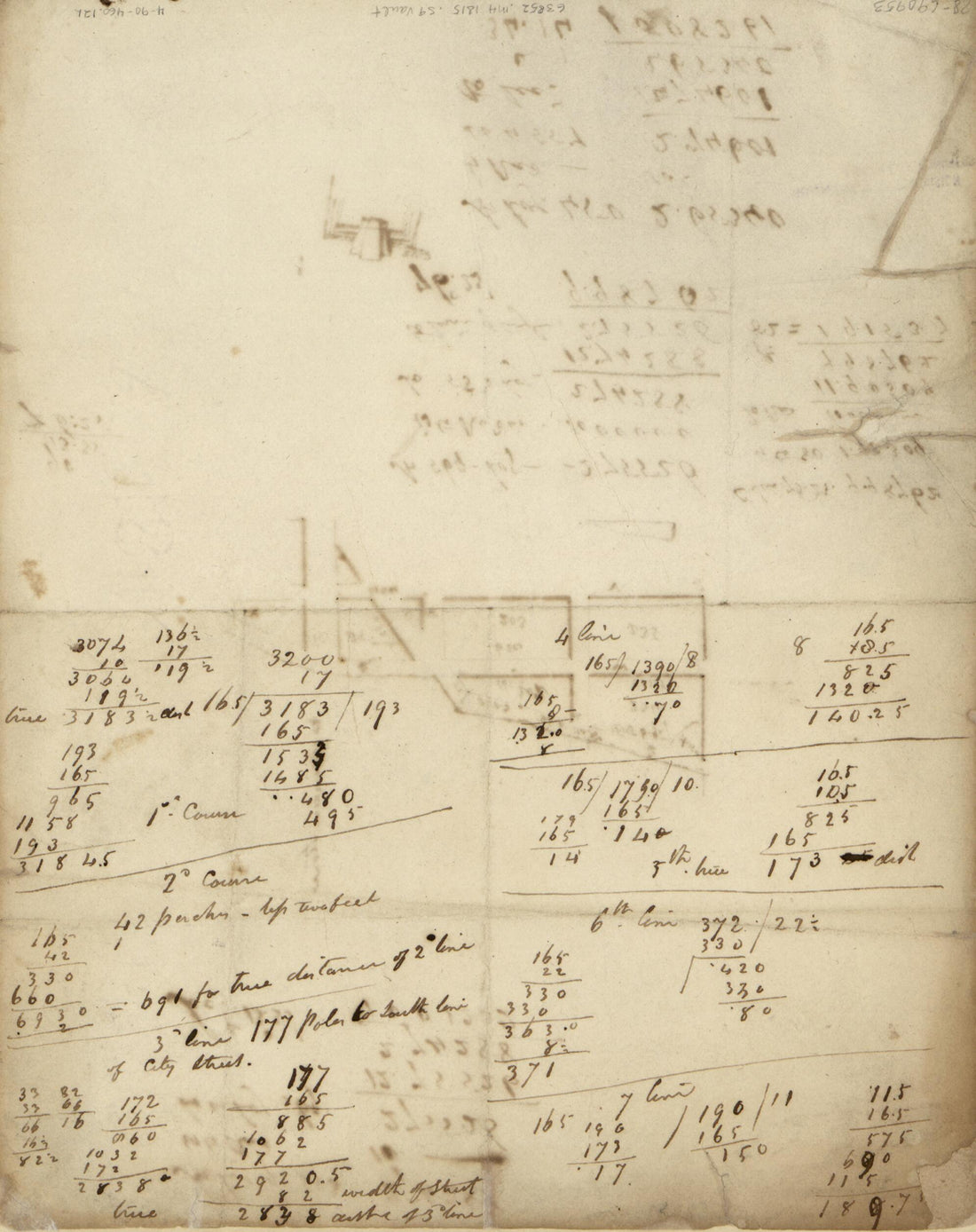 This old map of Survey Map of Area at Meridian Hill, Washington D.C. from 1815 was created by  in 1815