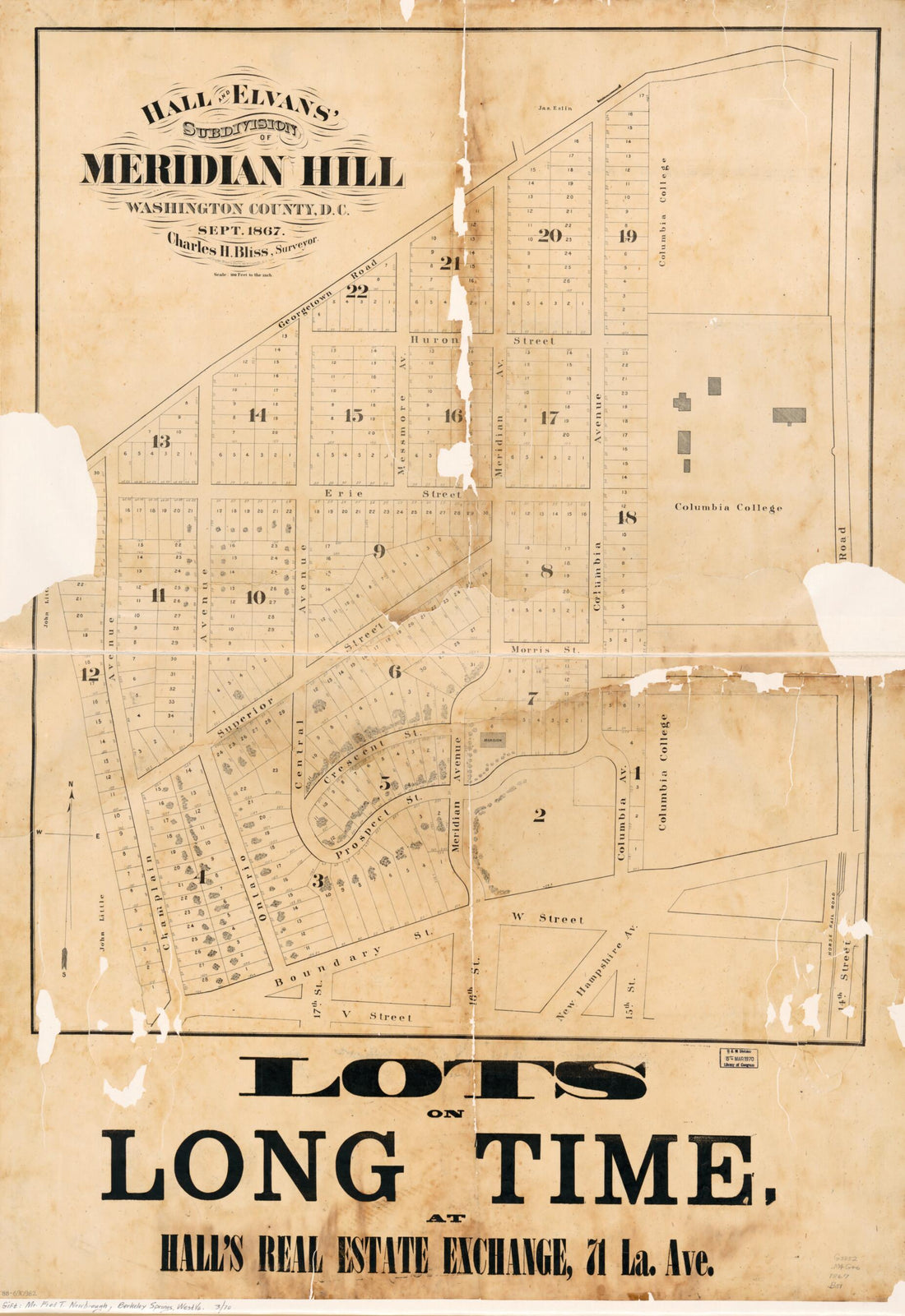 This old map of Hall and Elvans&