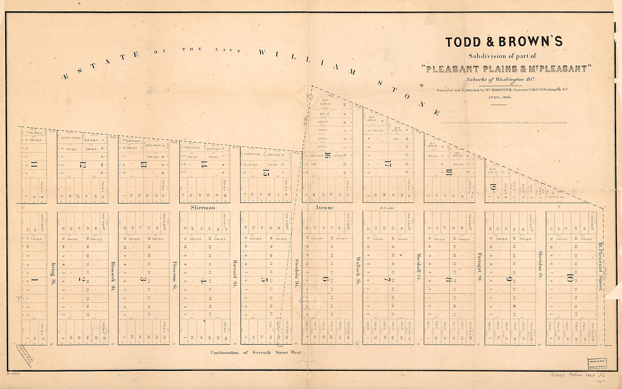 This old map of Todd &amp; Brown&