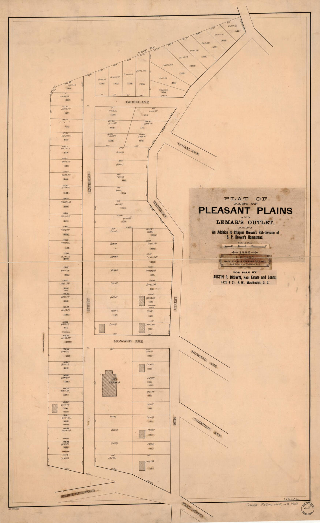 This old map of Division of S.P. Brown&