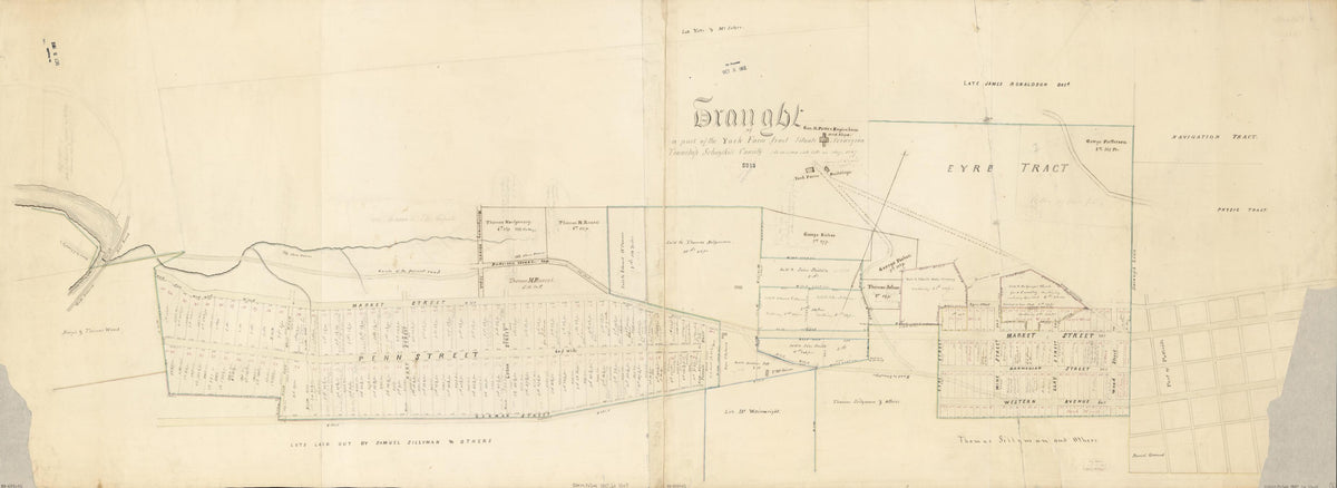 Draught of a Part of the York Farm Tract Situate In Norwegian Township, Schuylkill County : As Divided Into Lots In Aug. 1847 by Relic Map Company
