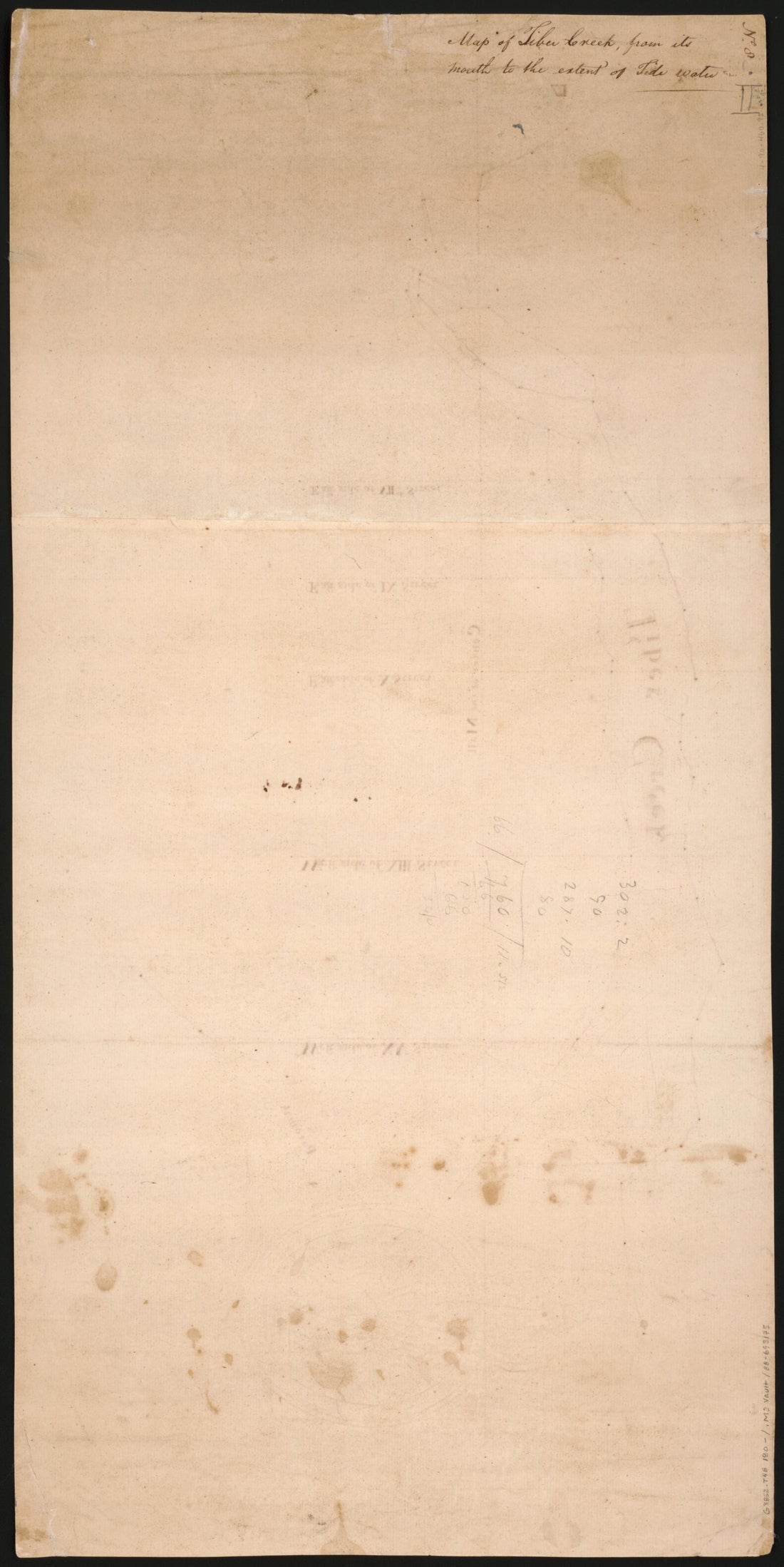 This old map of Map of Tiber Creek, from Its Mouth to the Extent of Tide Water : Washington D.C. from 1800 was created by  in 1800