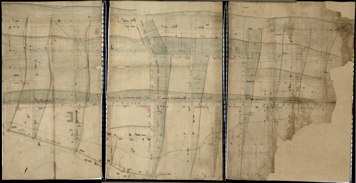 Partial Cadastral Map of Southern Part of Georgetown, Washington D.C. in 1799 by Relic Map Company