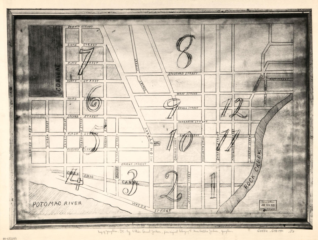 This old map of Map of Georgetown, Washington D.C. from 1910 was created by William Samuel Jackson in 1910